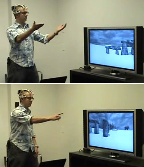 ��������� Emotiv Systems ��������� ����������� � ��������� ������ ����������� ��� ������ �����. ����� �����, ������, ��� ������ ������������ �� �������� ��������, ��������� ������� �������� ������ ��� ���, ���� ���� "�����", ����������� ���������� ������ ��� ����� (����� Emotiv Systems).