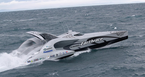 ��� �������� �������� Earthrace ���������� ���� �����-���. � 26 �� 30 ������� ����� ���������� ������� �� Fort Lauderdale International Boat Show (���� � ����� gizmodo.com).