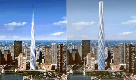 ����� ����� �������� ��������� �����, ����� ����������� ����� "����/�����" (����������� Shelbourne Development/Santiago Calatrava).