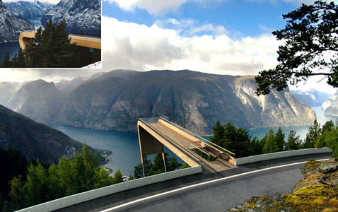   Aurland Lookout    (   saunders.no     wallpaper.com).