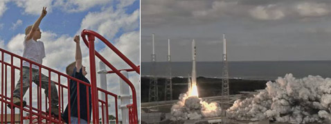 ����� New Horizons � �� ����� ���������� ���� ���������, ������������� �������� ����������� ������ � ������� (���������� Rik Jesse/Florida Today � � ����� pluto.jhuapl.edu).