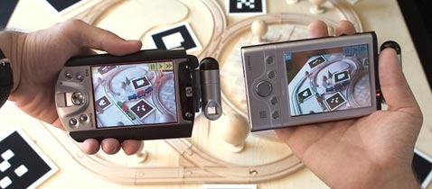 ������ � Invisible Train ����� �������� ���� �� ���� ������ � ������ ������ ���������� �������� (���� � ����� studierstube.org).