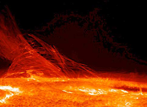 �� ���� ���������� ������ ��������� ����� ����������� ��������� ���� ������ � ����������, ����������� ������� � ��������� ��������� ����������� (���� Hinode JAXA/NASA).