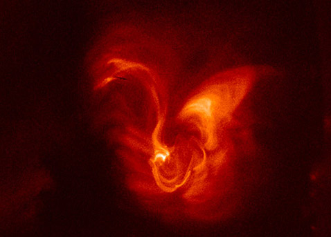 ������������� ������ ������, ����������� ������������ ���������� ���� ������ ����� �� �������� �������� (���� JAXA/NASA/SAO).