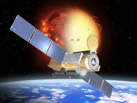 ����� ���� �������������� ����������� �������� Hinode (����������� JAXA).