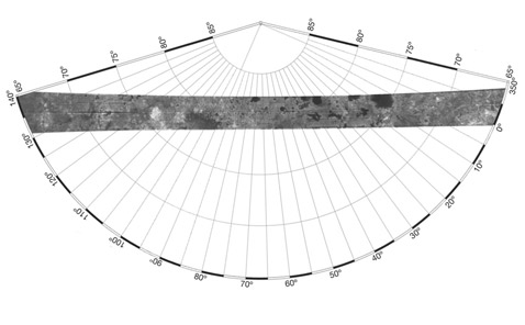 ��������������� ������ ������� �����������, ������ Cassini �� ����� 16-�� ����� ������. �������������� ���� �������, ��� "������ ���" ��������� ������ ��� ���� ������� (����������� E. R. Stofan).