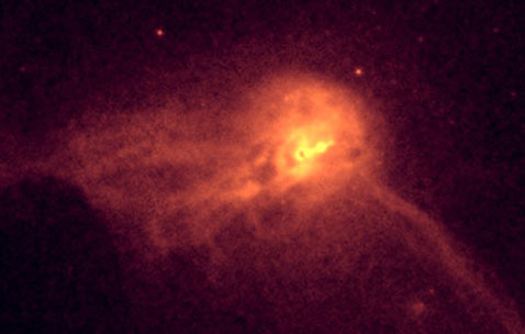 �� ���� ������������� ������ ������� ��������� �������� � ���������� ���� (����� ��� "�����"), ���������� ����� ��������� �������� �������� �������� ��������� ��������� ��� �����. �������� ����� �� ��� "�������������" ��������� ���� (����������� NASA/CXC/SAO).