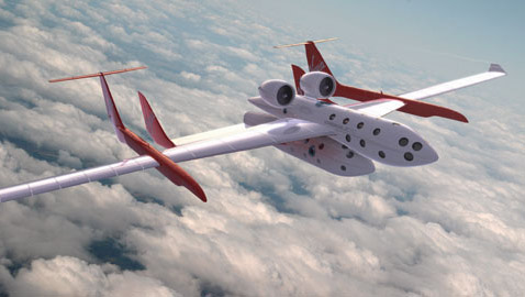 ����� ��� �� ����, �� ����� ���������: WhiteKnightTwo ��������� SpaceShipTwo (����������� Virgin Galactic).