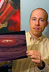 ��������� ����� ����� ����� ��� ���������� ��������� ���������� ��������. � ������� Spitzer ��� ��� ��������� ���������� ����������� �������, ������������ ������ ������, �� ����� ������ � ������� ��������� ������� ��� ������� ������� (���� Jon Chase/Harvard News Office).