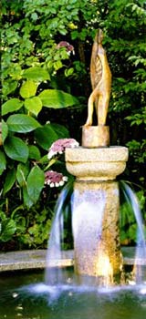 Пример оформления декоративного фонтана